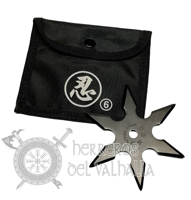 Shuriken 6 Puntas Negro