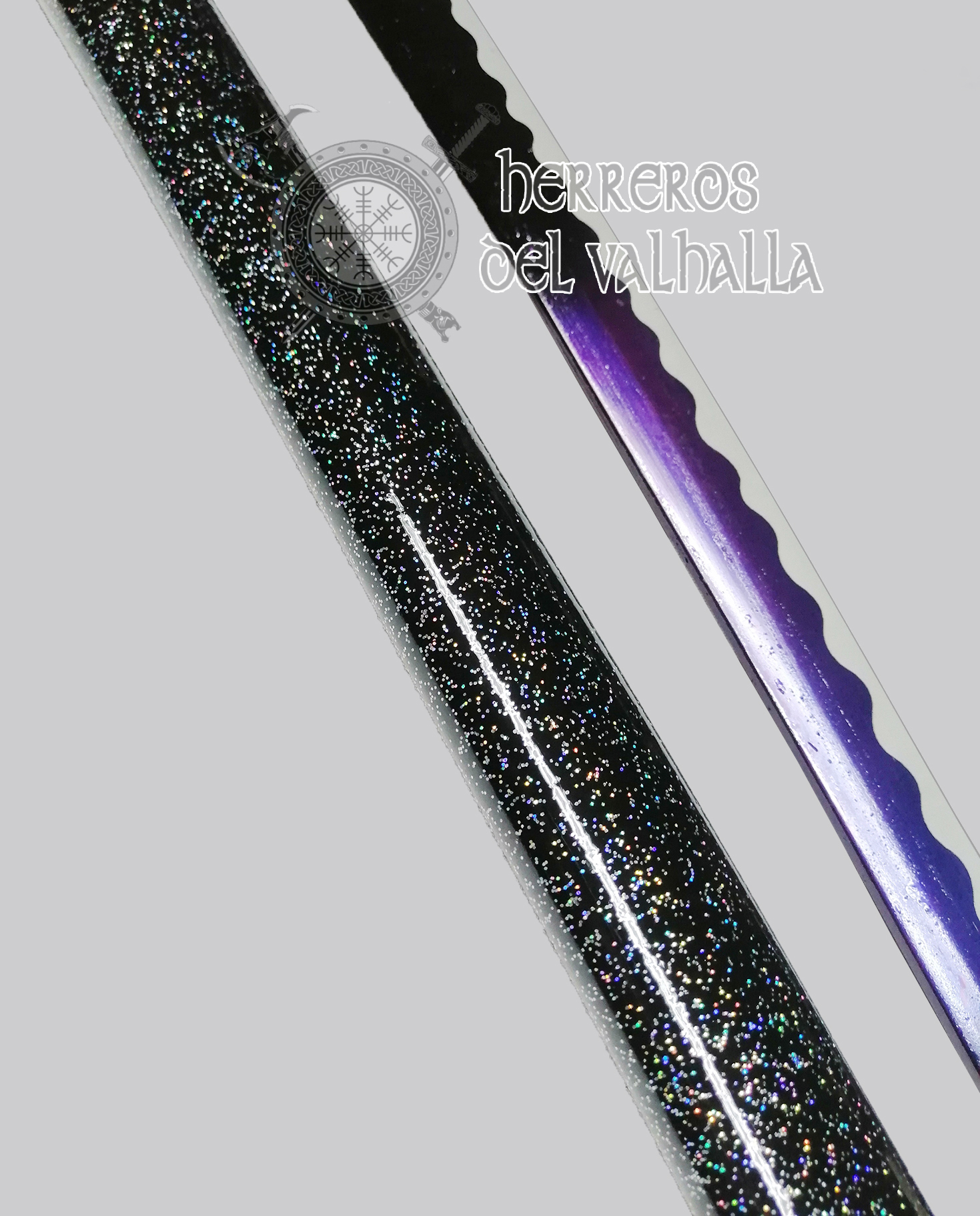 Katana Funcional Acero 1065 - Galaxy Purple - Imagen 3