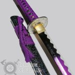 Katana Funcional Acero 1065 - Galaxy Purple