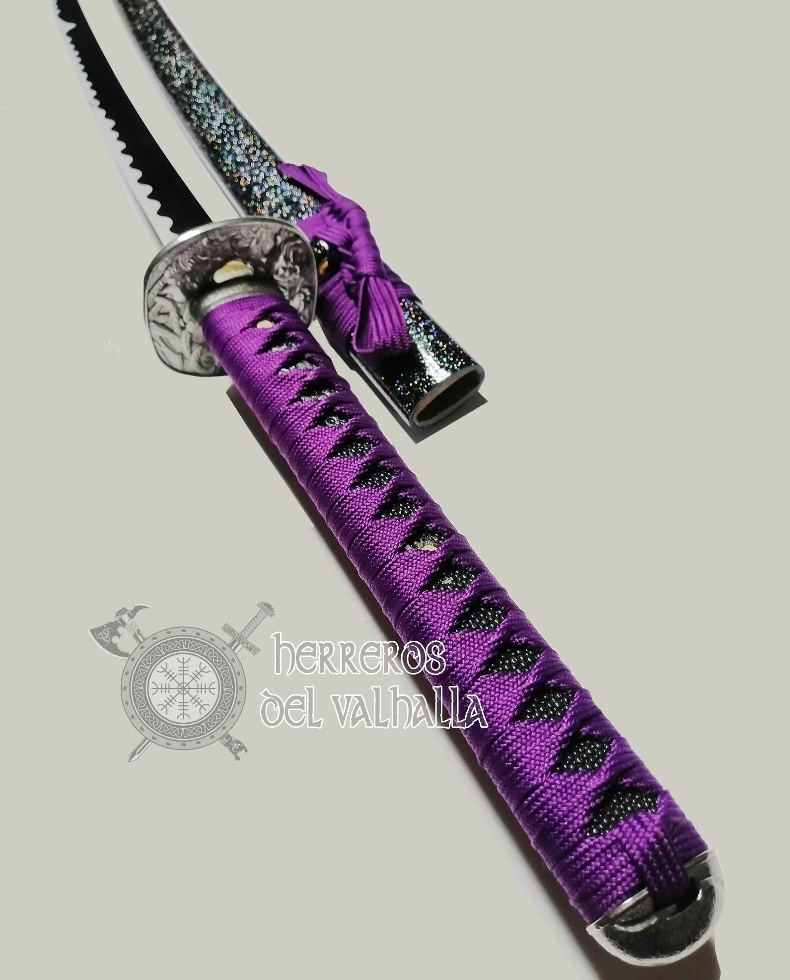 Katana Funcional Acero 1065 - Galaxy Purple - Imagen 4