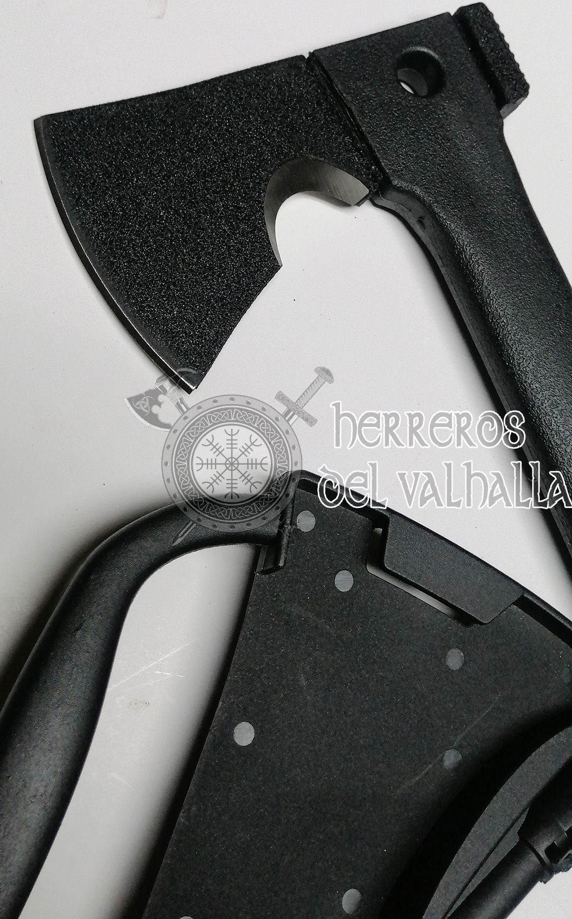 Hacha Multiuso con Cuchillo Negro - Imagen 4