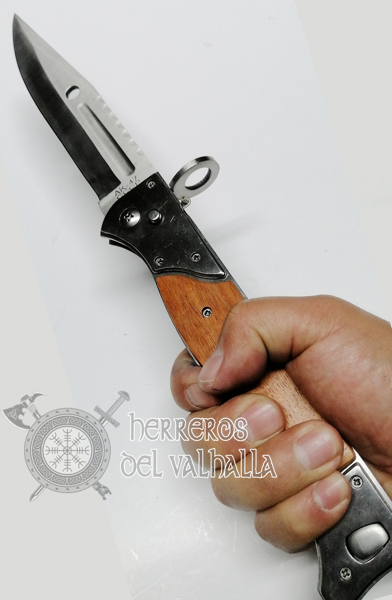 Navaja Automatica Tipo Bayoneta Ak47 - 34cm - Imagen 5