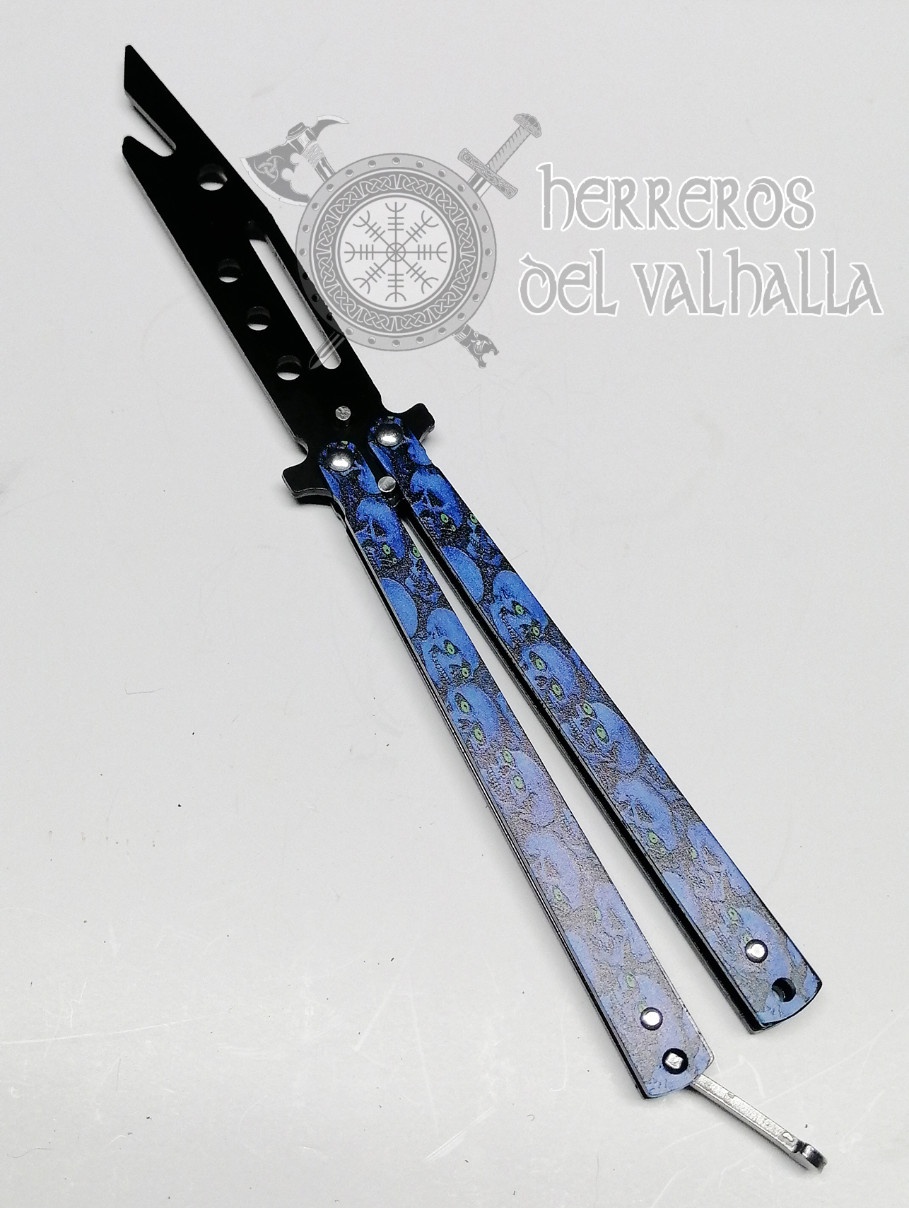 Mariposa Calavera Azul Entrenamiento