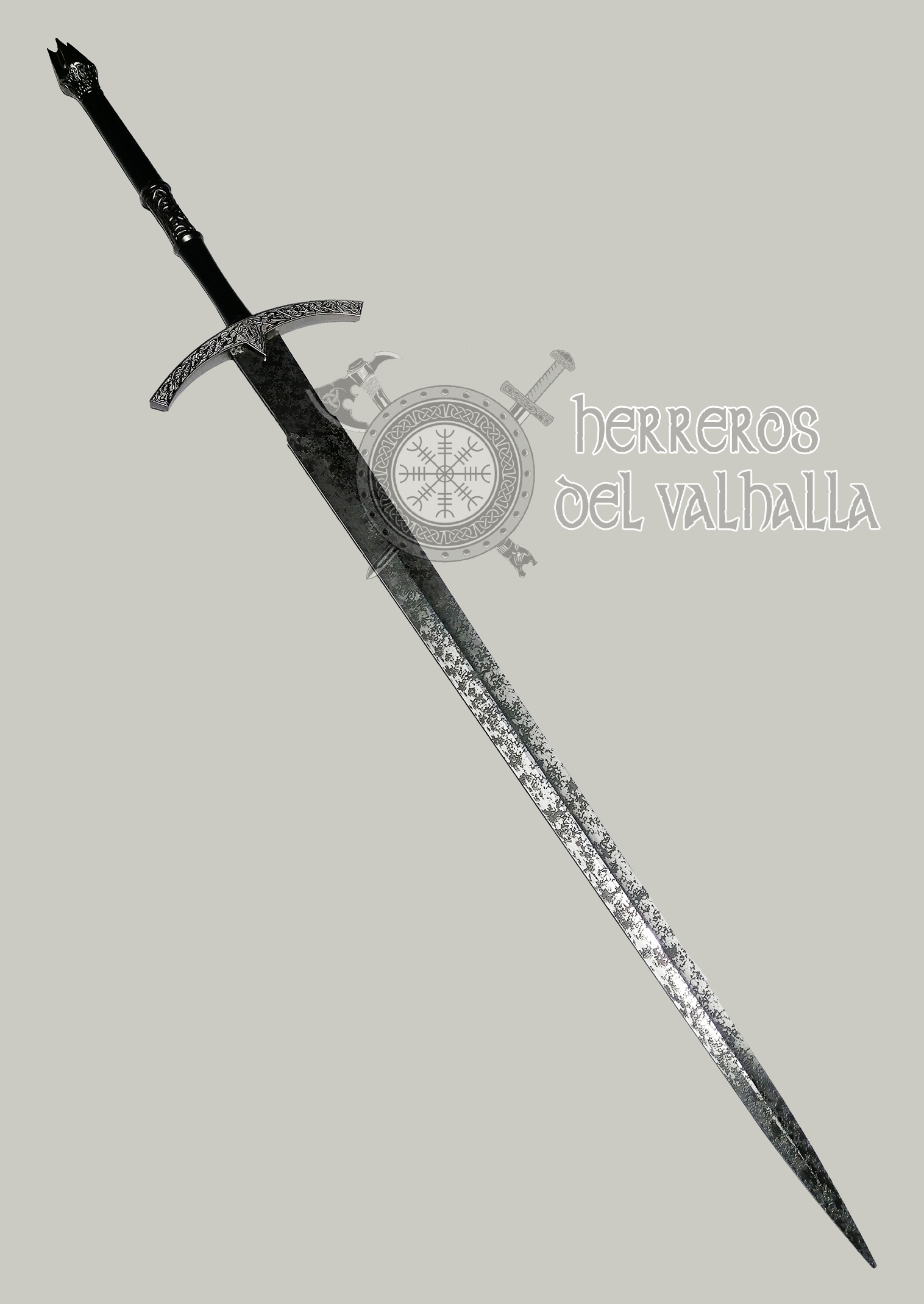 Espada Acero Señor de los Nazgul - Rey Brujo de Angmar -El Señor de los Anillos - Imagen 2