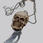 Collar Cuchilla Calavera