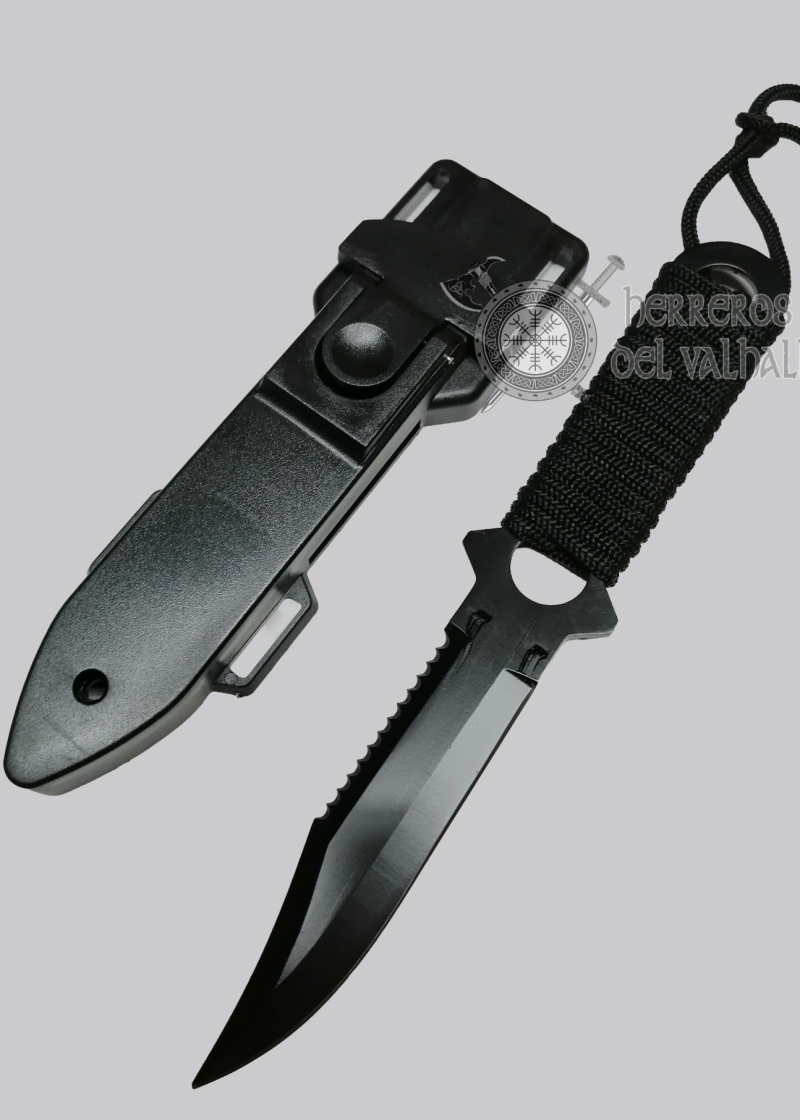 Cuchillo Buceo Negro Chico